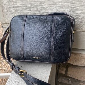Fossil Leather Messenger Bag